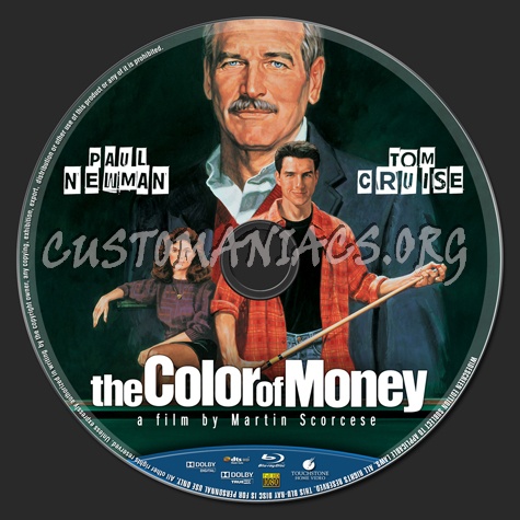 The Color Of Money (1986) blu-ray label