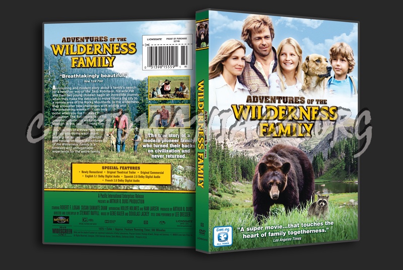 Adventures of the Wilderness Family dvd cover