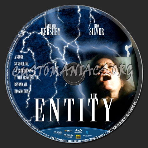 The Entity blu-ray label
