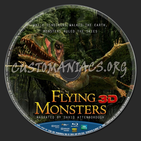 Flying Monsters 3D - BBC Earth blu-ray label