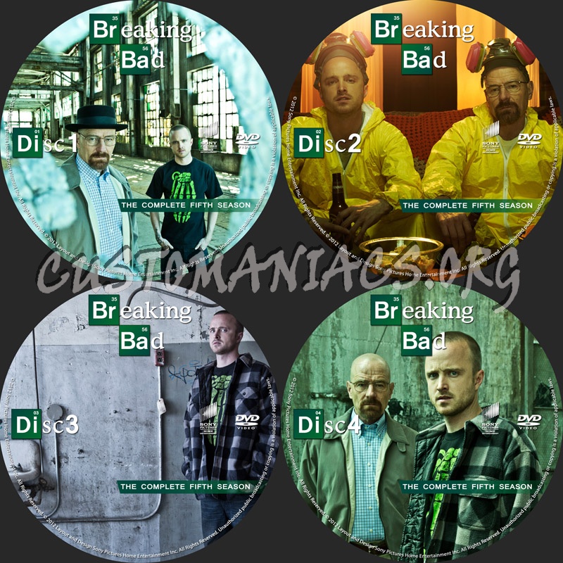 Breaking Bad: Season 5 dvd label