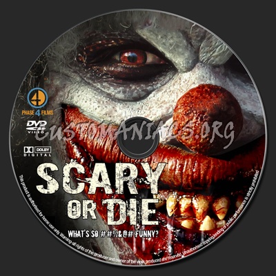 Scary or Die dvd label