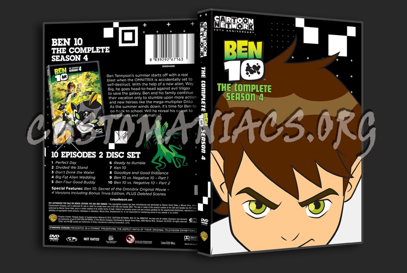 Ben 10 Season 4 dvd cover