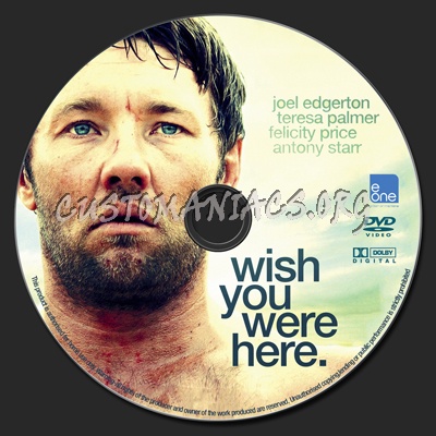 Wish You Were Here dvd label