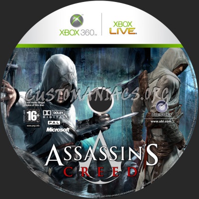 Assassin's Creed dvd label