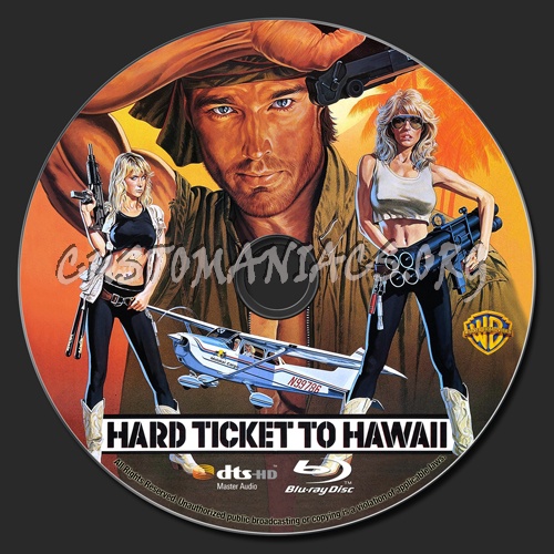 Hard Ticket To Hawaii blu-ray label