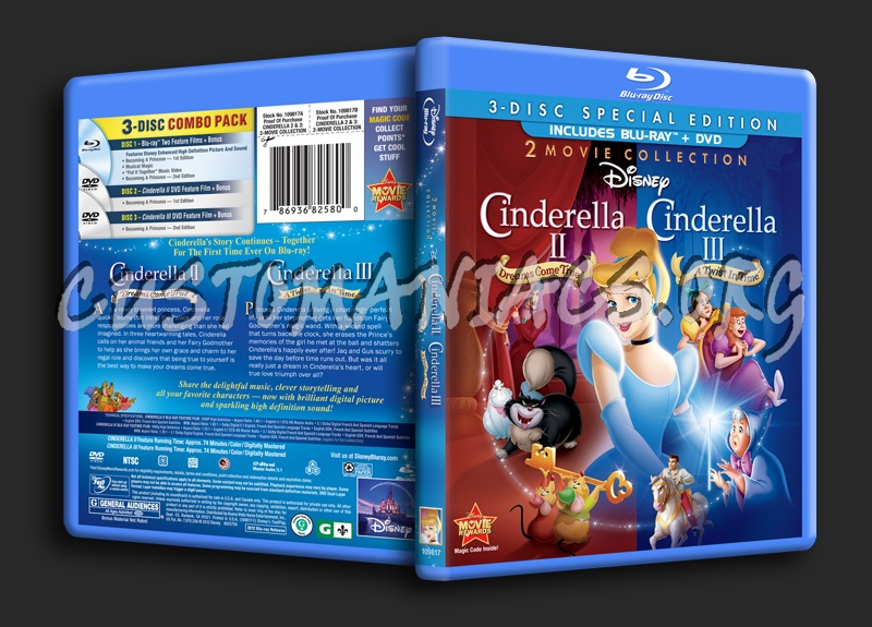 Cinderella 2 / Cinderella 3 blu-ray cover