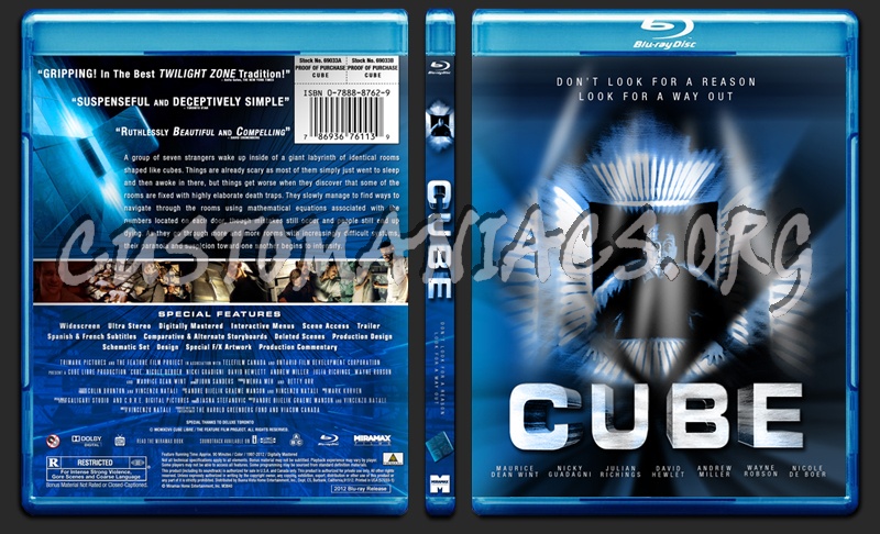 Cube blu-ray cover