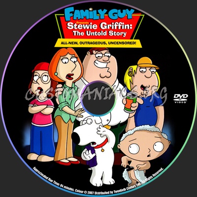 Family Guy presents: Stewie Griffin the untold story dvd label