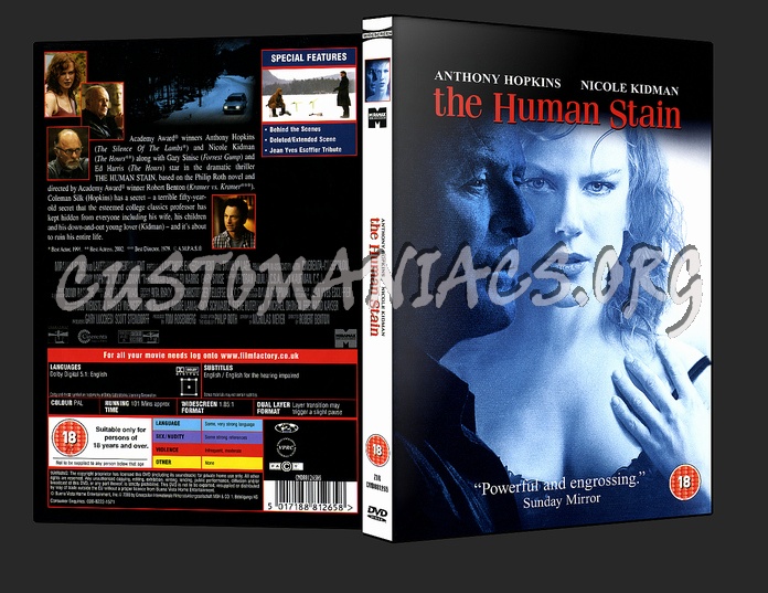 The Human Stain dvd cover