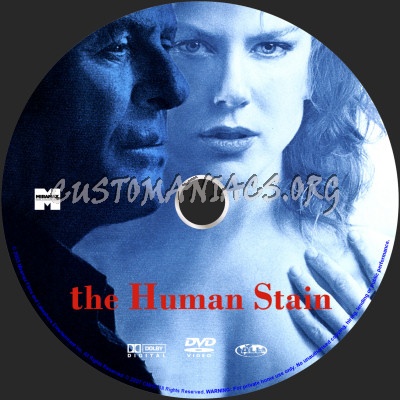 The Human Stain dvd label