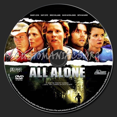 All Alone dvd label
