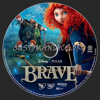 Brave dvd label