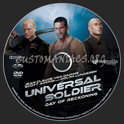 Universal Soldier Day Of Reckoning dvd label