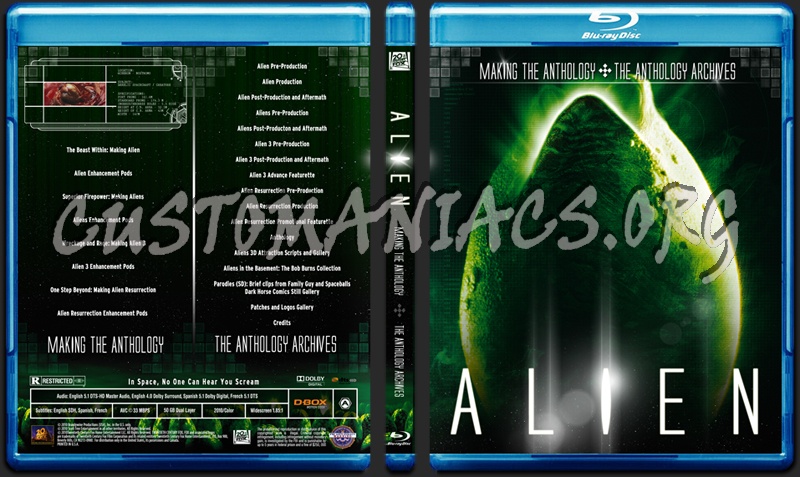 Alien - Making The Anthology & The Anthology Archives blu-ray cover