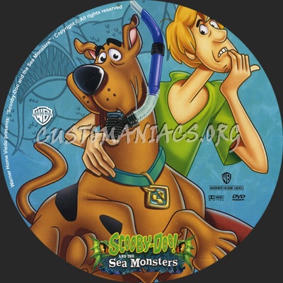 Scooby Doo and the Sea Monsters dvd label