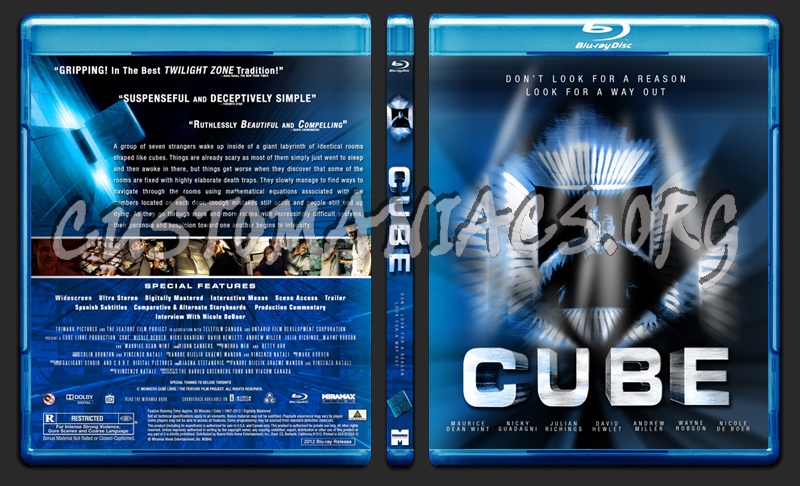 Cube blu-ray cover