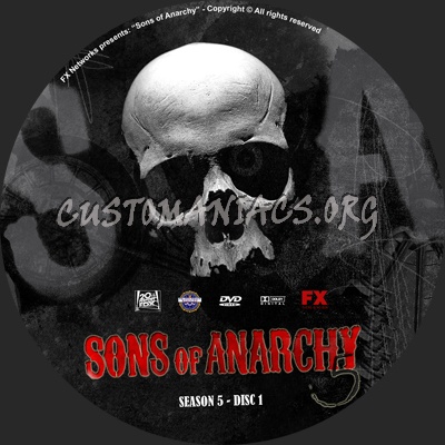 Sons of Anarchy dvd label