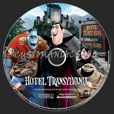 Hotel Transylvania dvd label