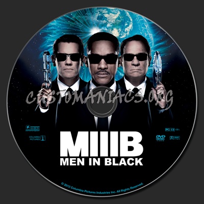 Men In Black III (3) dvd label