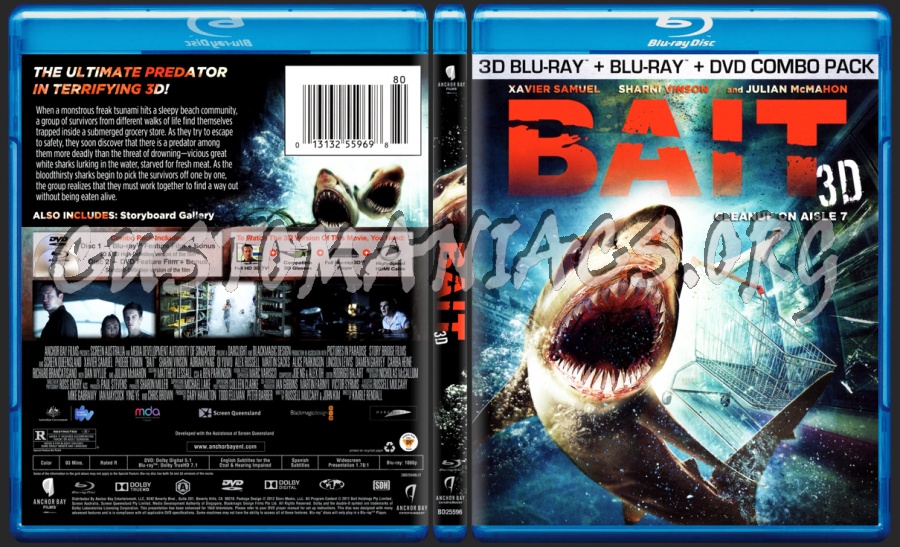 Bait 3D blu-ray cover