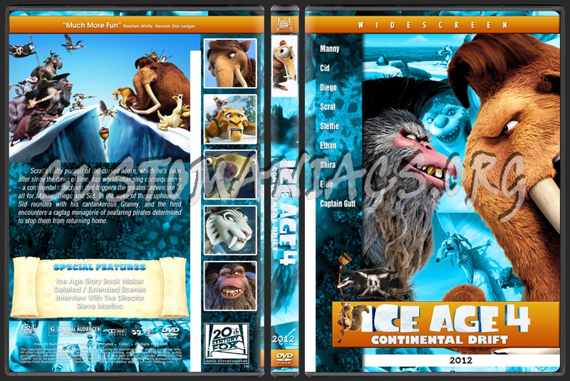 Ice Age 4: Continental Drift dvd cover