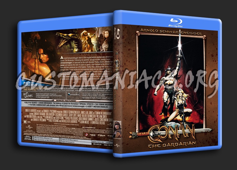 Conan The Barbarian (1982) blu-ray cover