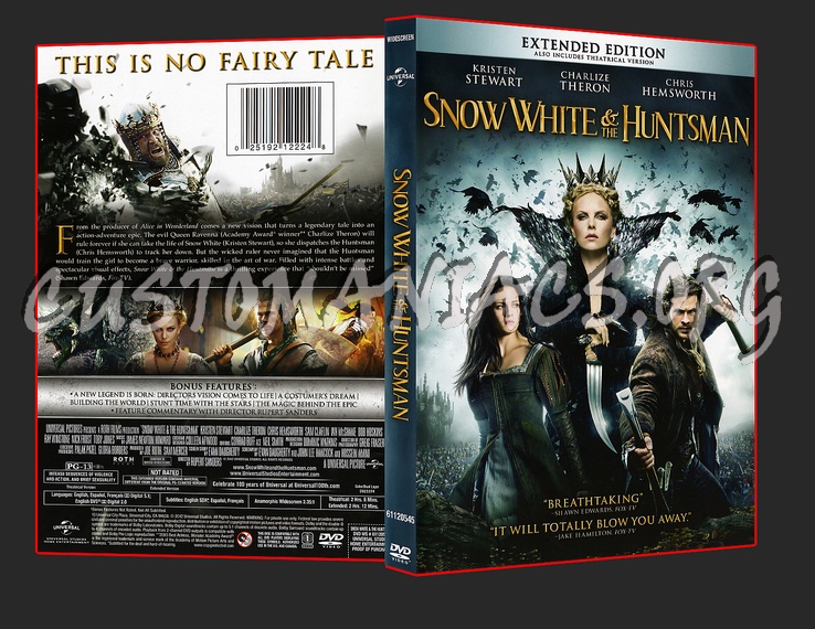 Snow White & The Huntsman dvd cover