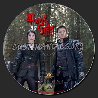 Hansel & Gretel Witch Hunters blu-ray label