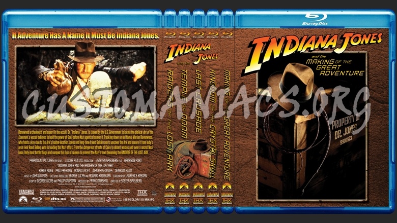 The Indiana Jones Complete Collection blu-ray cover