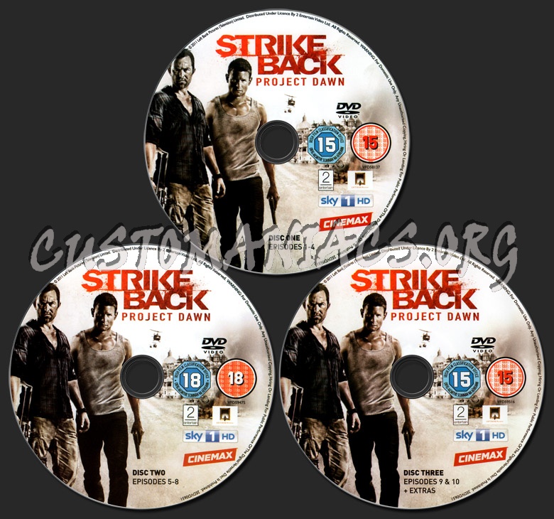 Strike Back Project Dawn dvd label