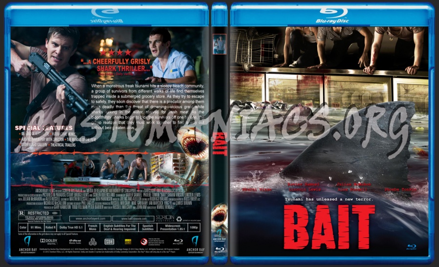 Bait 3D blu-ray cover