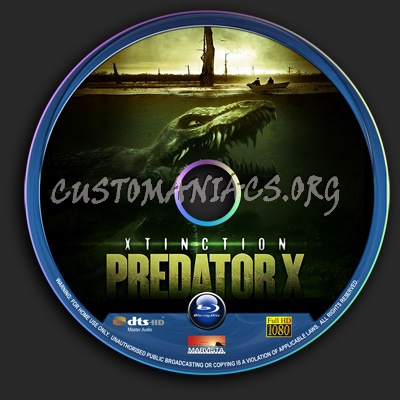 Xtinction - Predator X aka Alligator X blu-ray label