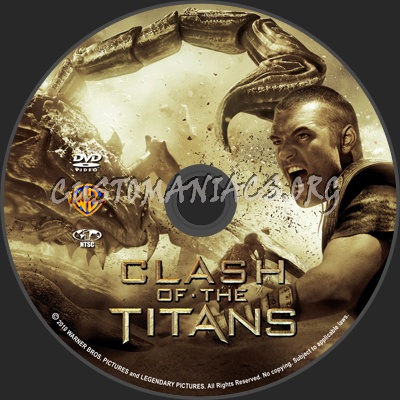 Clash of the titans dvd label