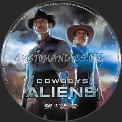 Cowboys & Aliens dvd label