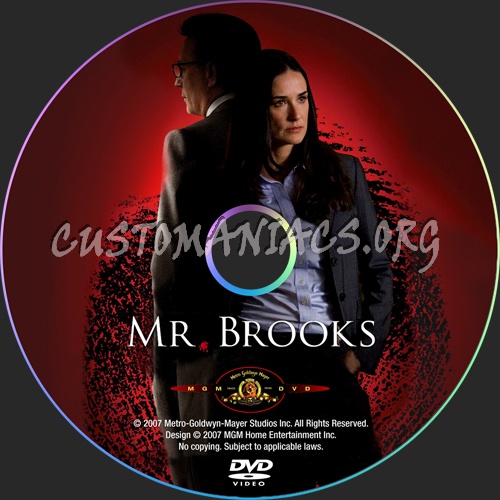 Mr Brooks dvd label