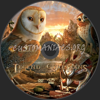 Legend of the Guardians - The Owls of Ga'Hoole dvd label