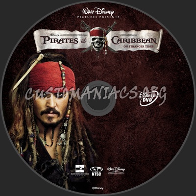 Pirates of The Caribbean: On Stranger Tides dvd label