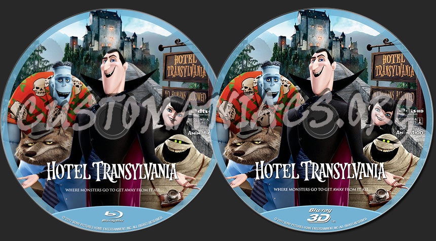 Hotel Transylvania ( 2D + 3D ) blu-ray label