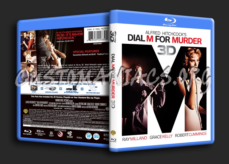 Dial M for Murder 3D blu-ray cover