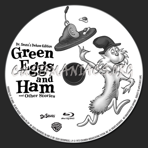 Dr. Seuss's Green Eggs Ham blu-ray label