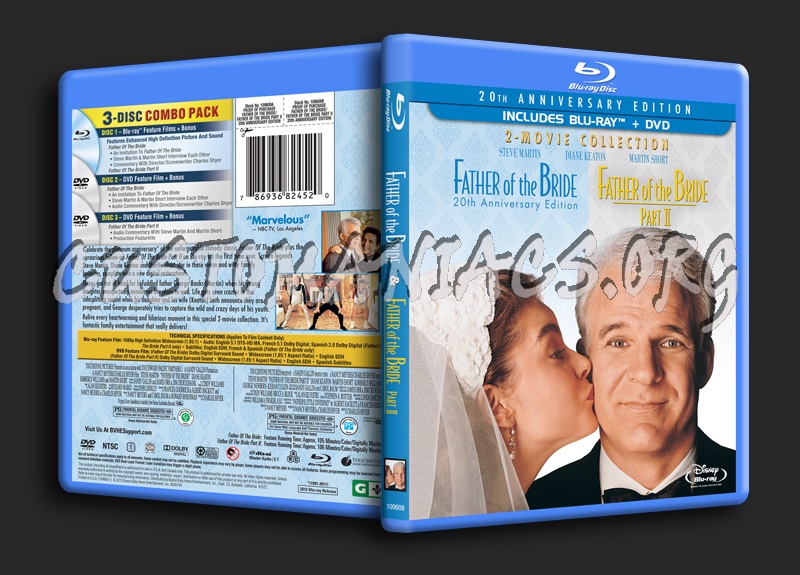 Father of the Bride / Father of the Bride Part 2 blu-ray cover