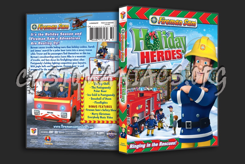 Fireman Sam: Holiday Heroes dvd cover