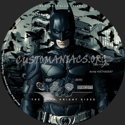 The Dark Knight Rises dvd label