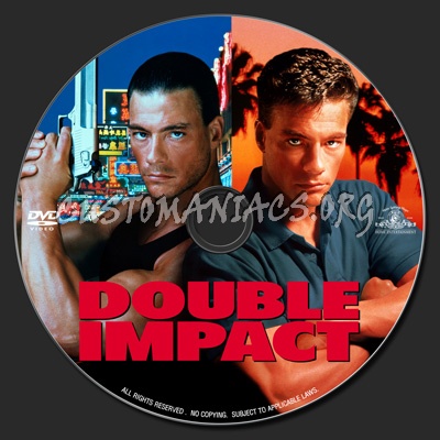 Double Impact (1991) dvd label