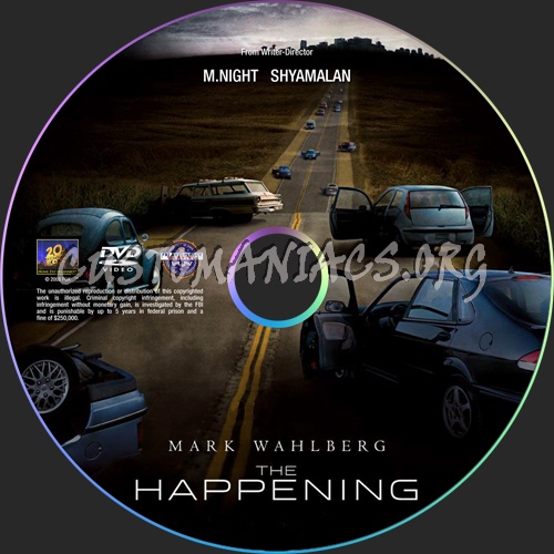 The Happening dvd label