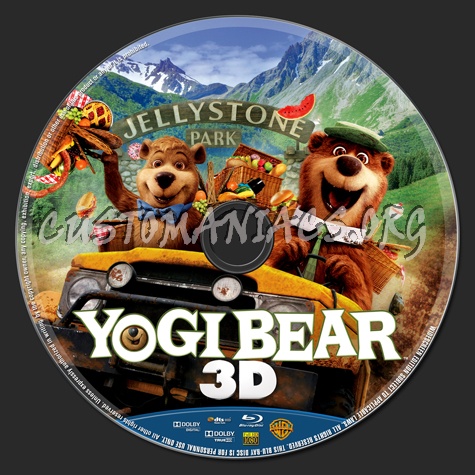 Yogi Bear 3D blu-ray label