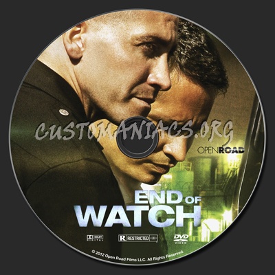 End of Watch dvd label