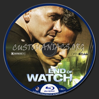 End of Watch blu-ray label