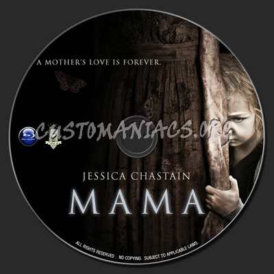Mama (2013) blu-ray label